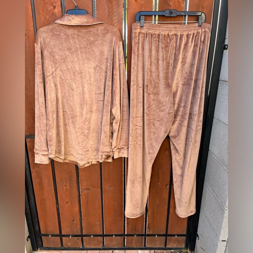 Skims Velour Soft Button Sleep Set Size 4xl - image 3